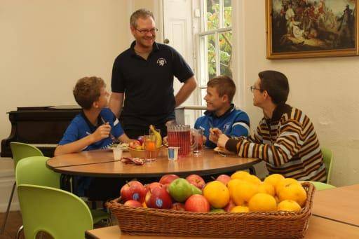 Meal times at Brooke House College.