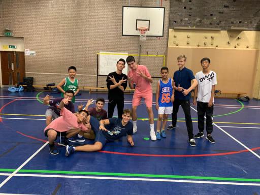 Facilities at Brooke House summer school; Sports court used for 5-a-side football, basketball and volleyball.