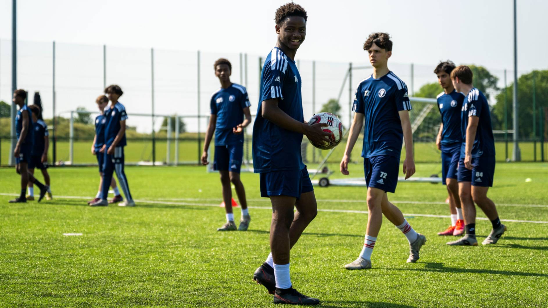 Football programme at Brooke House College.